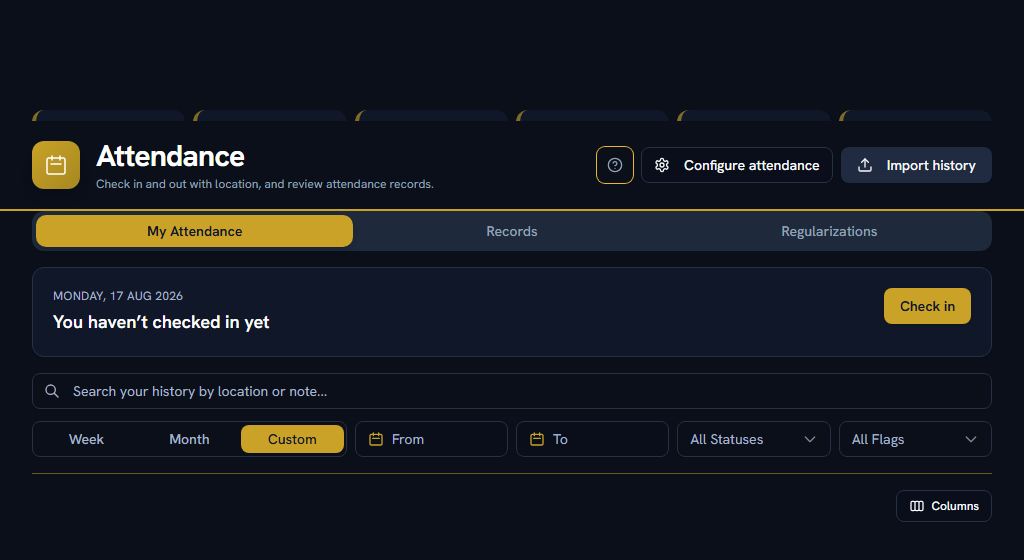 The ? in any page header opens the FAQs for that screen, and these guides